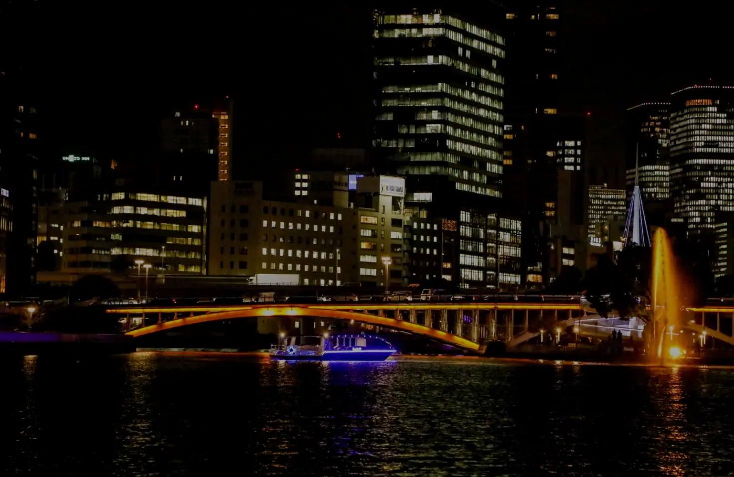 水都・大阪をゆく、船上だけの特別な夜景体験